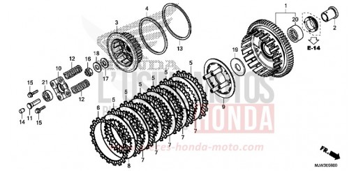 EMBRAYAGE CB500XAH de 2017